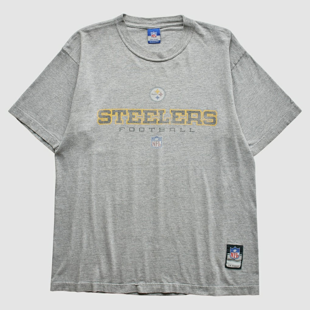 Pittsburgh Steelers Reebok 2000s T-Shirt Gray Vintage - Fanatics