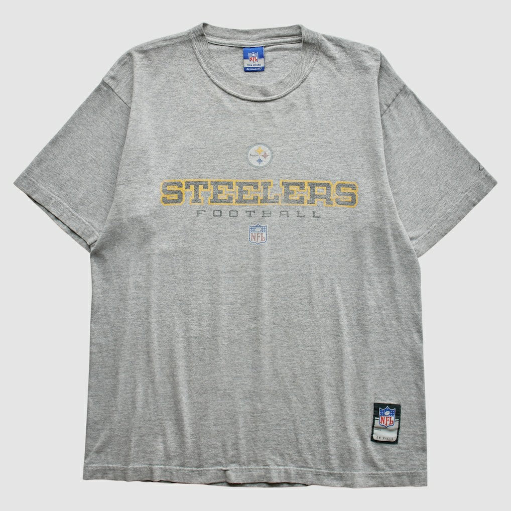 Pittsburgh Steelers Reebok 2000s T-Shirt Gray Vintage - Fanatics