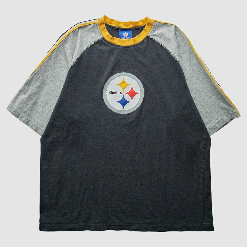 Pittsburgh Steelers Reebok 2000s T-Shirt Black Vintage - Fanatics