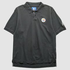 Pittsburgh Steelers Starter 2000s Polo Black Vintage - Fanatics