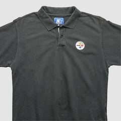 Pittsburgh Steelers Starter 2000s Polo Black Vintage - Fanatics