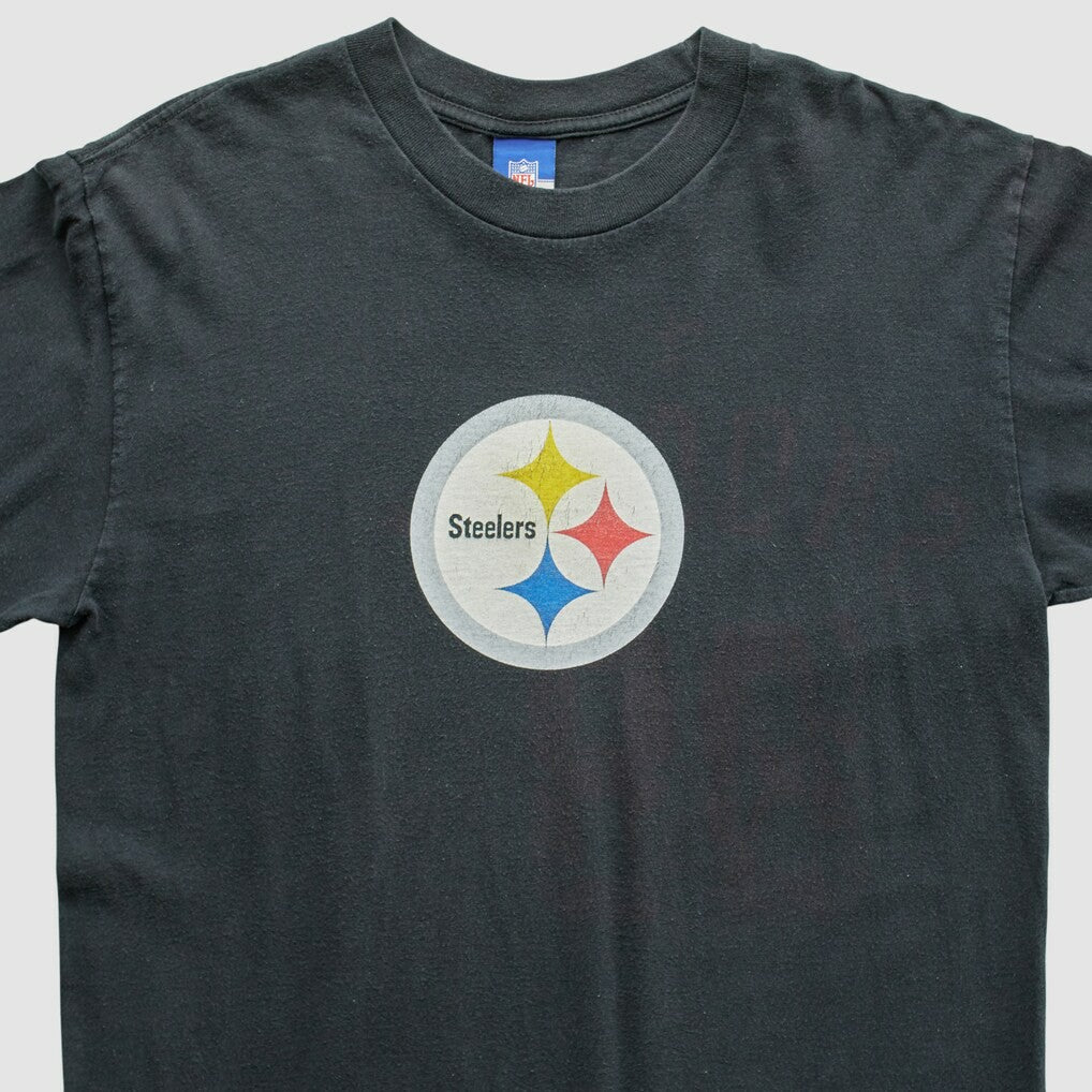 Pittsburgh Steelers Reebok 2000s T-Shirt Black Vintage - Fanatics