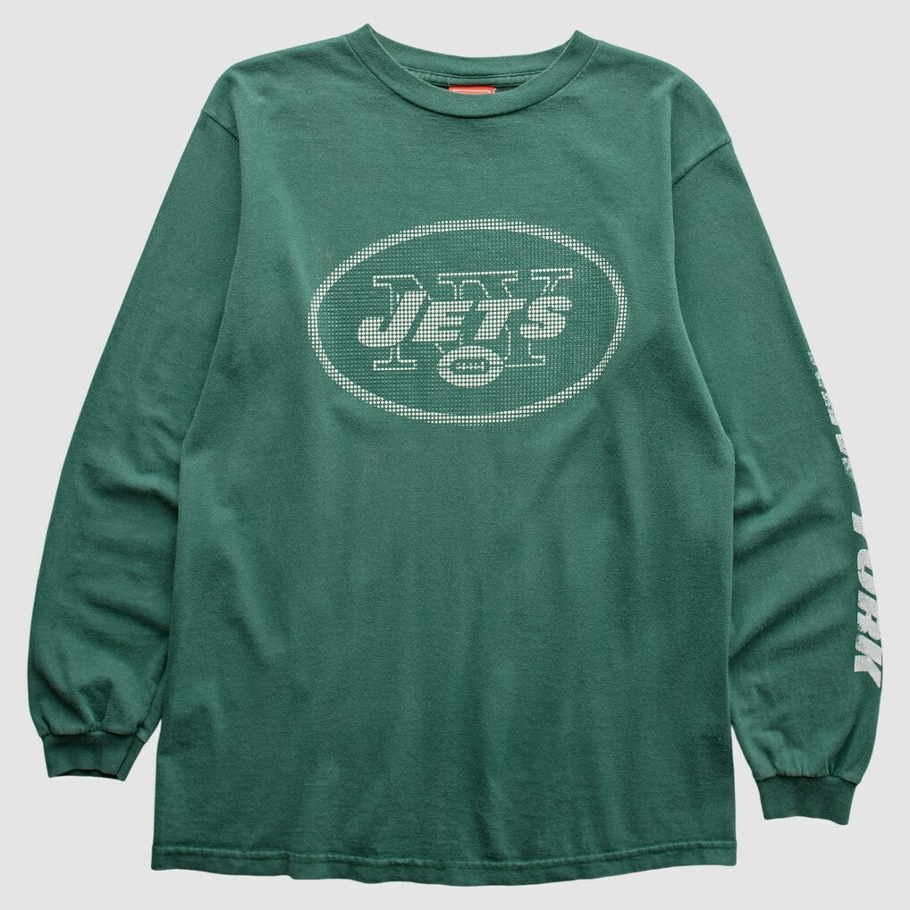 New York Jets NFL 2000s Long Sleeve T-Shirt Green Vintage - Fanatics