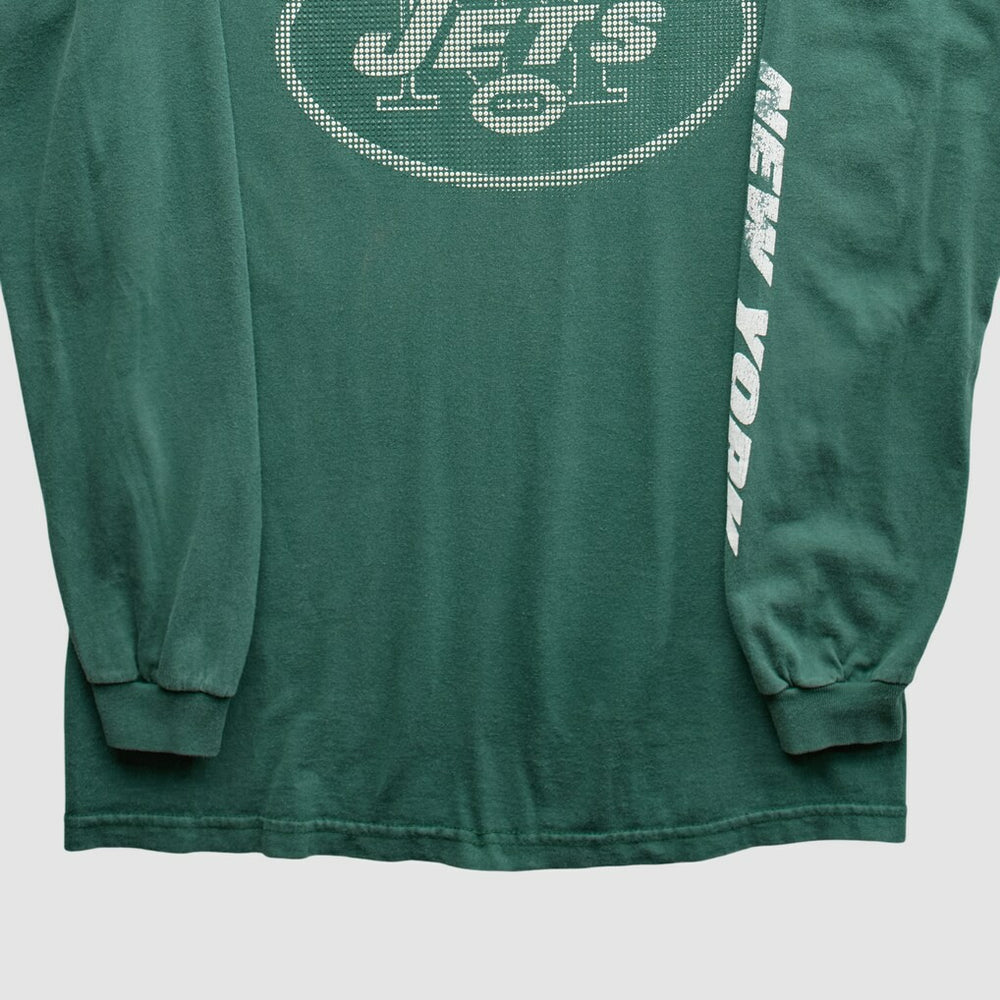 New York Jets NFL 2000s Long Sleeve T-Shirt Green Vintage - Fanatics