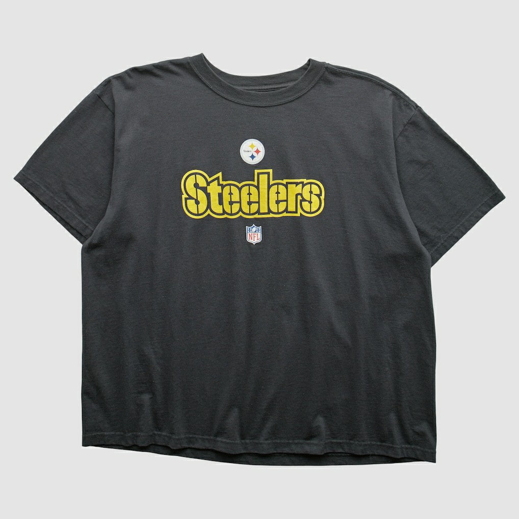 Pittsburgh Steelers 2000s T-Shirt Black Vintage - Fanatics