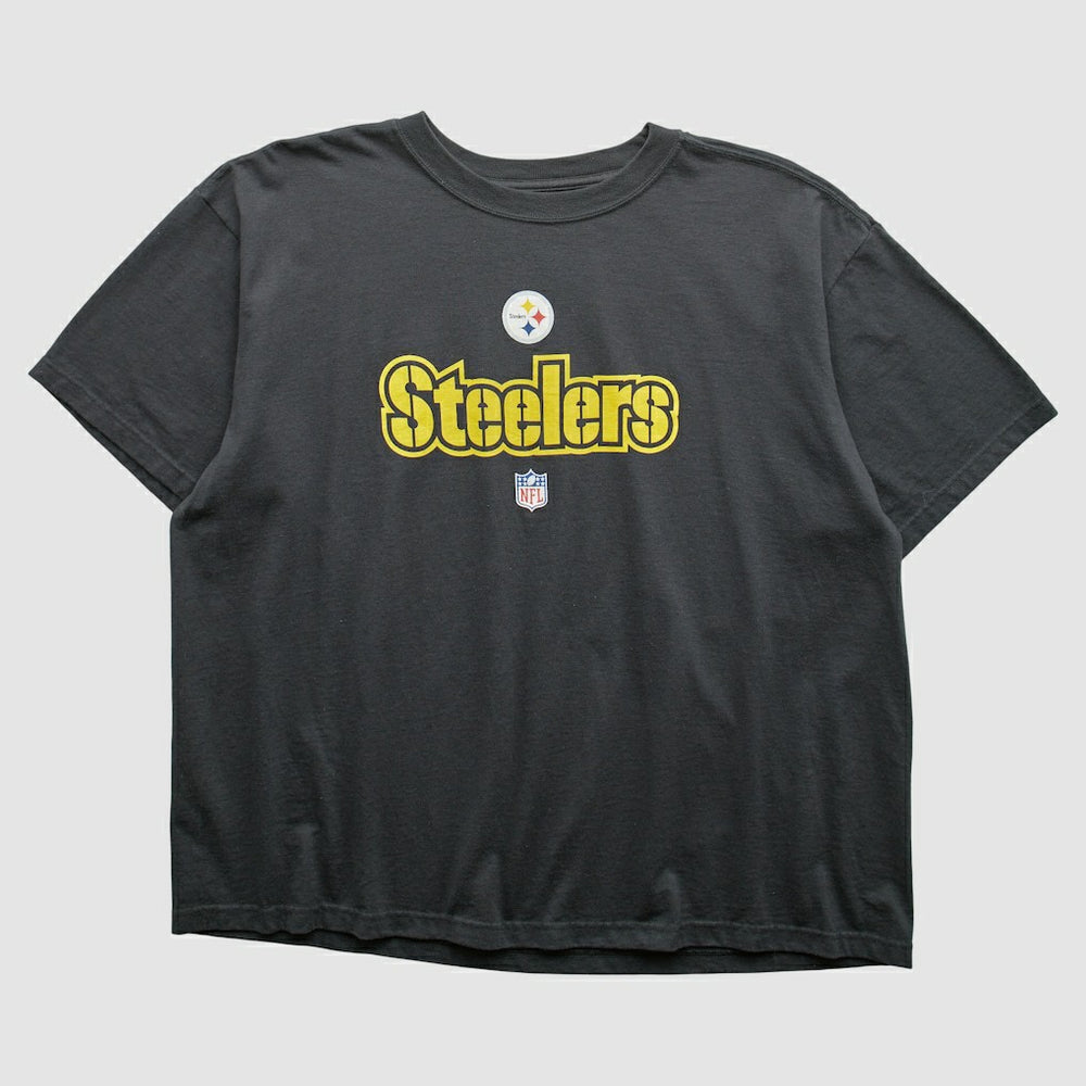 Pittsburgh Steelers 2000s T-Shirt Black Vintage - Fanatics
