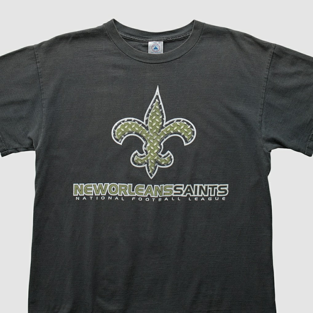 New Orleans Saints Delta 2000s T-Shirt Black Vintage - Fanatics