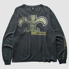 New Orleans Saints NFL 2010s T-Shirt Black Vintage - Fanatics