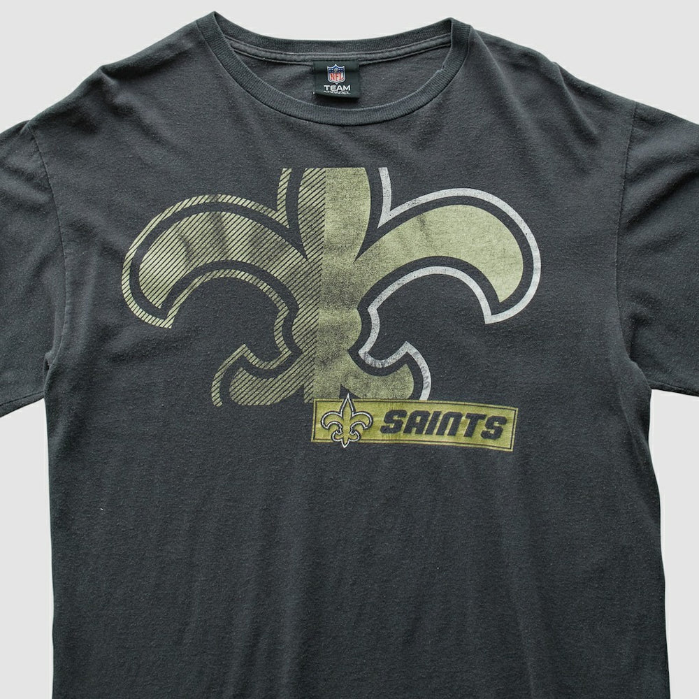 New Orleans Saints NFL 2010s T-Shirt Black Vintage - Fanatics