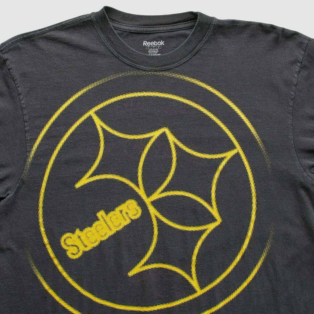 Pittsburgh Steelers Reebok 2000s T-Shirt Black Vintage - Fanatics