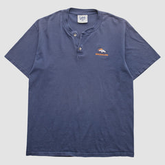 Denver Broncos Lee Apparel 90s T-Shirt Navy Vintage - Fanatics
