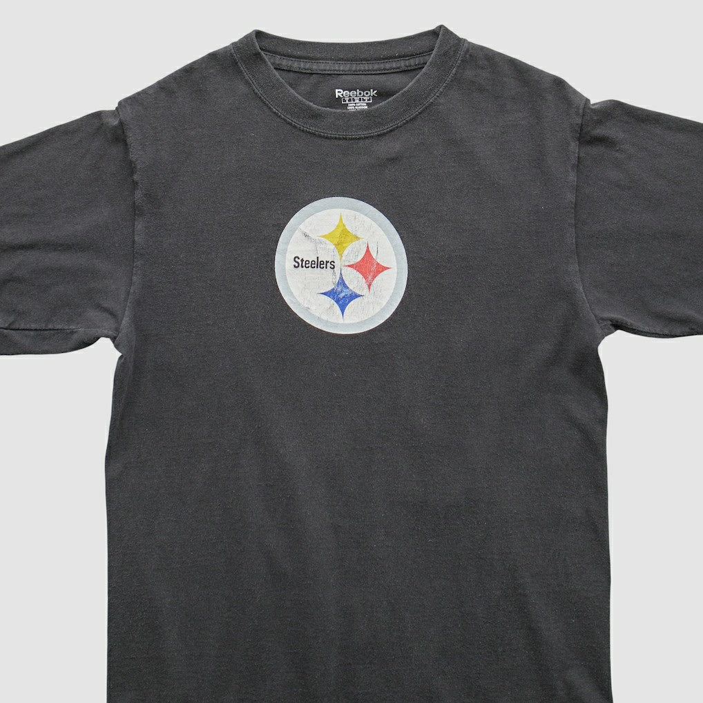 Pittsburgh Steelers Reebok 2000s T-Shirt Black Vintage - Fanatics