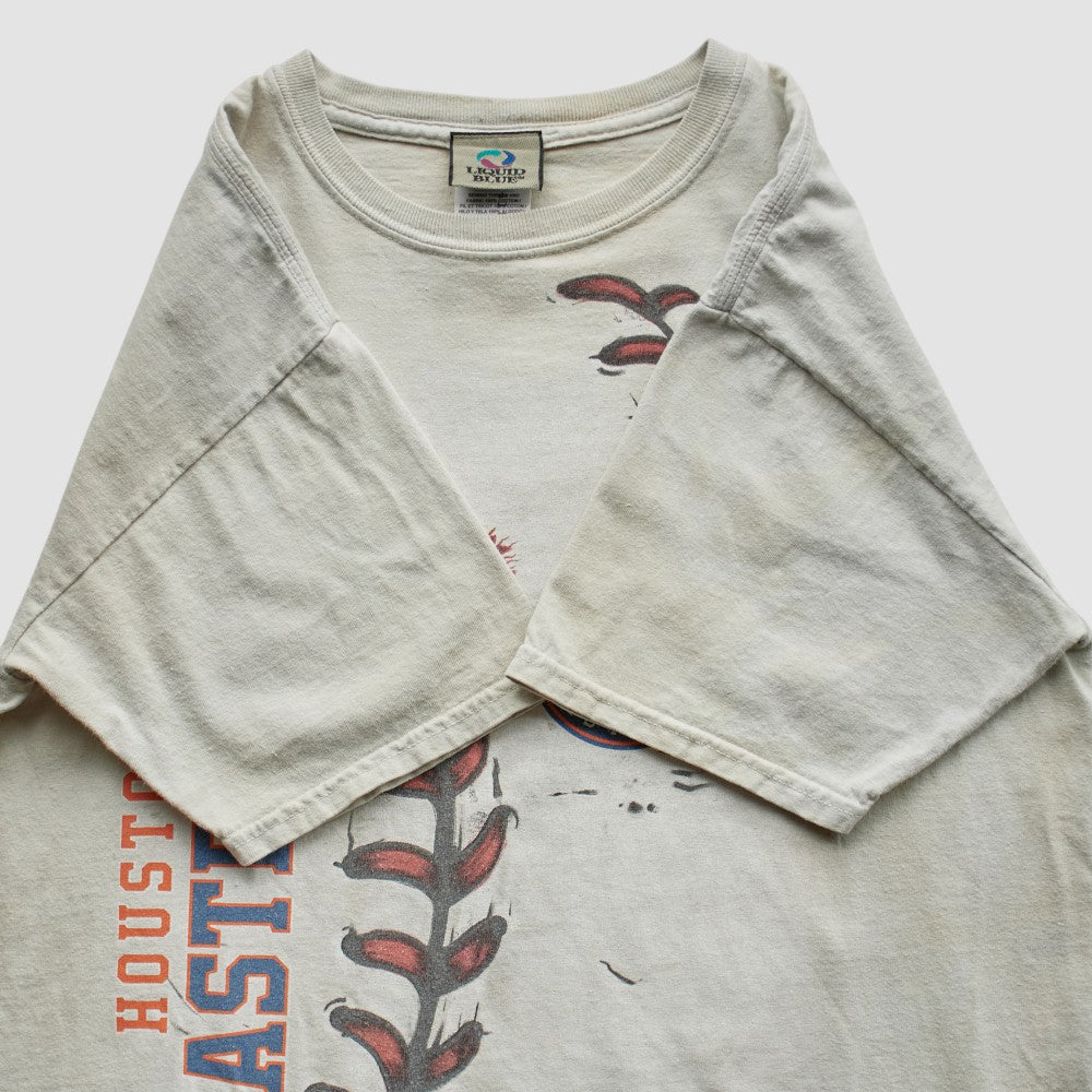 Houston Astros Liquid Blue 2000s T-Shirt On Sale