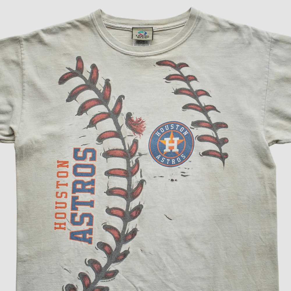 Houston Astros Liquid Blue 2000s T-Shirt On Sale
