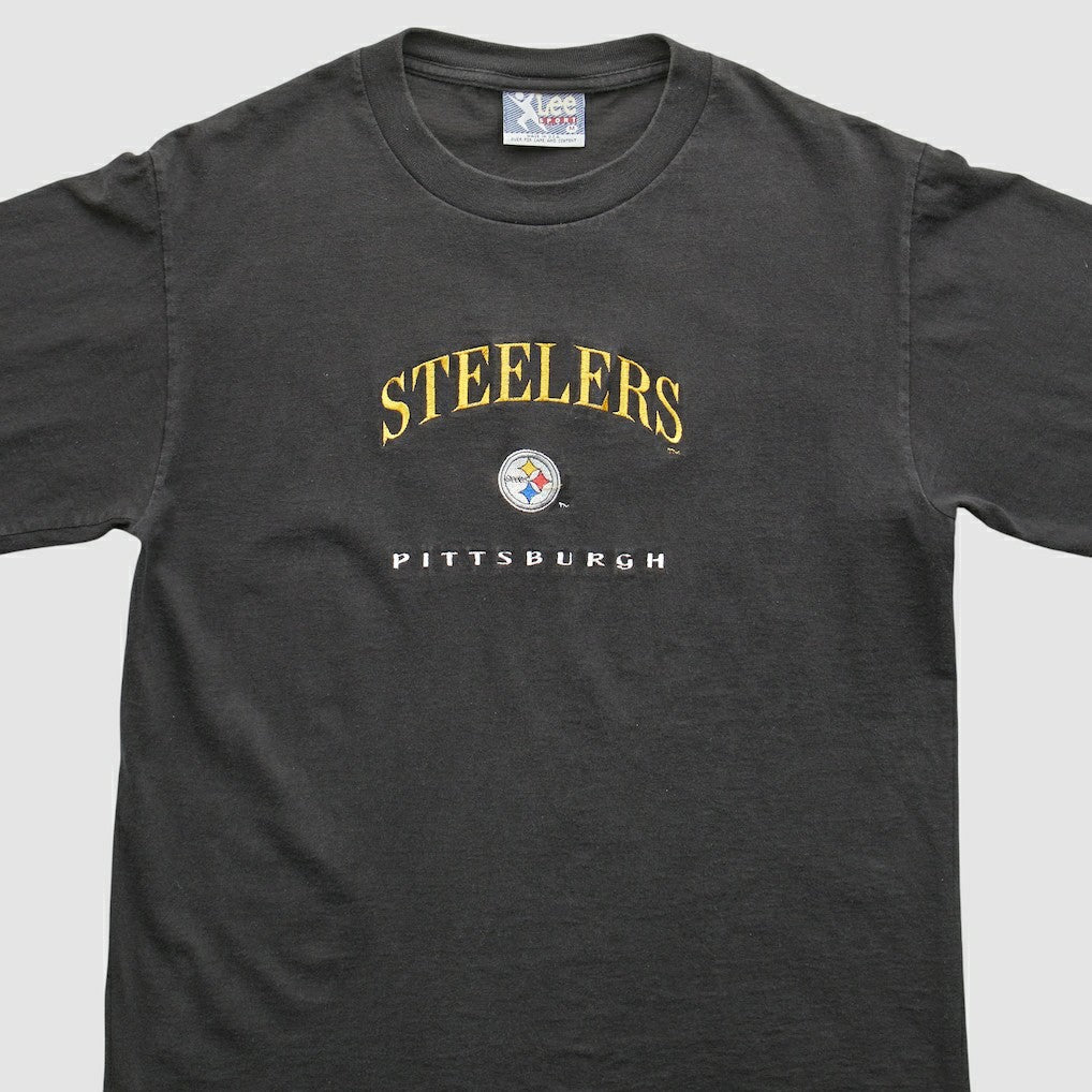 Pittsburgh Steelers Lee Apparel 90s T-Shirt Black Vintage - Fanatics