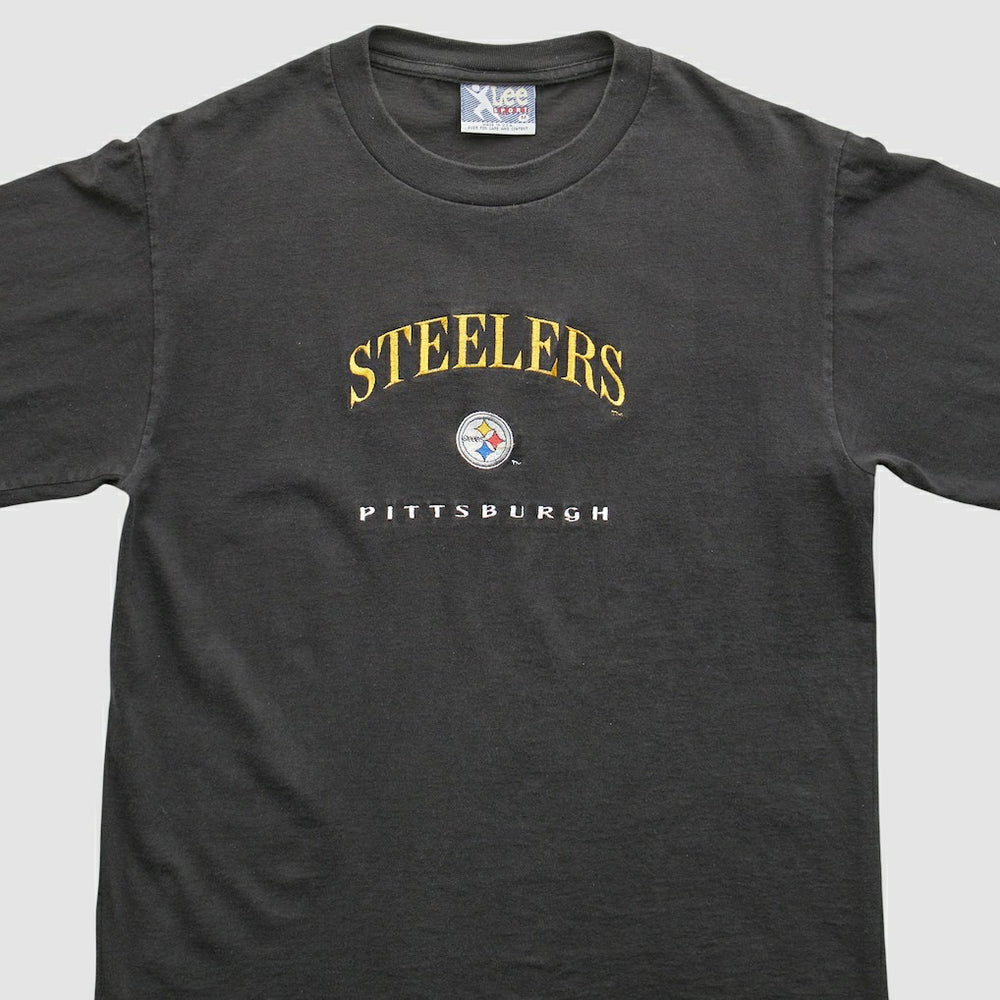 Pittsburgh Steelers Lee Apparel 90s T-Shirt Black Vintage - Fanatics