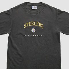 Pittsburgh Steelers Lee Apparel 90s T-Shirt Black Vintage - Fanatics