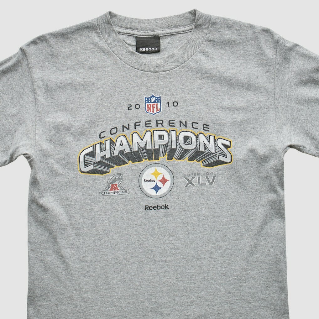Pittsburgh Steelers Reebok 2010 Sweatshirt Gray Vintage - Fanatics