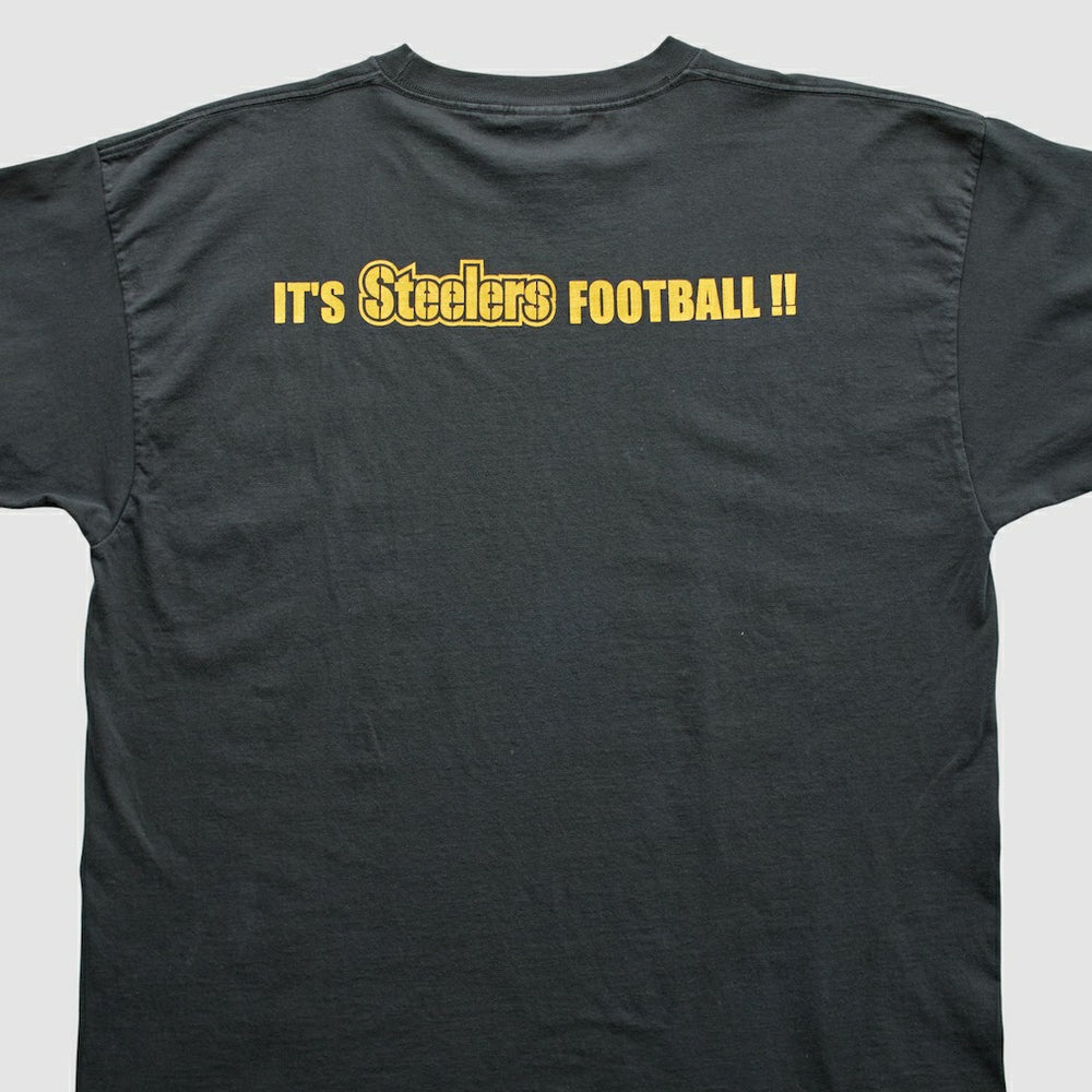Pittsburgh Steelers Reebok 2000s T-Shirt Black Vintage - Fanatics