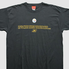 Pittsburgh Steelers Reebok 2000s T-Shirt Black Vintage - Fanatics