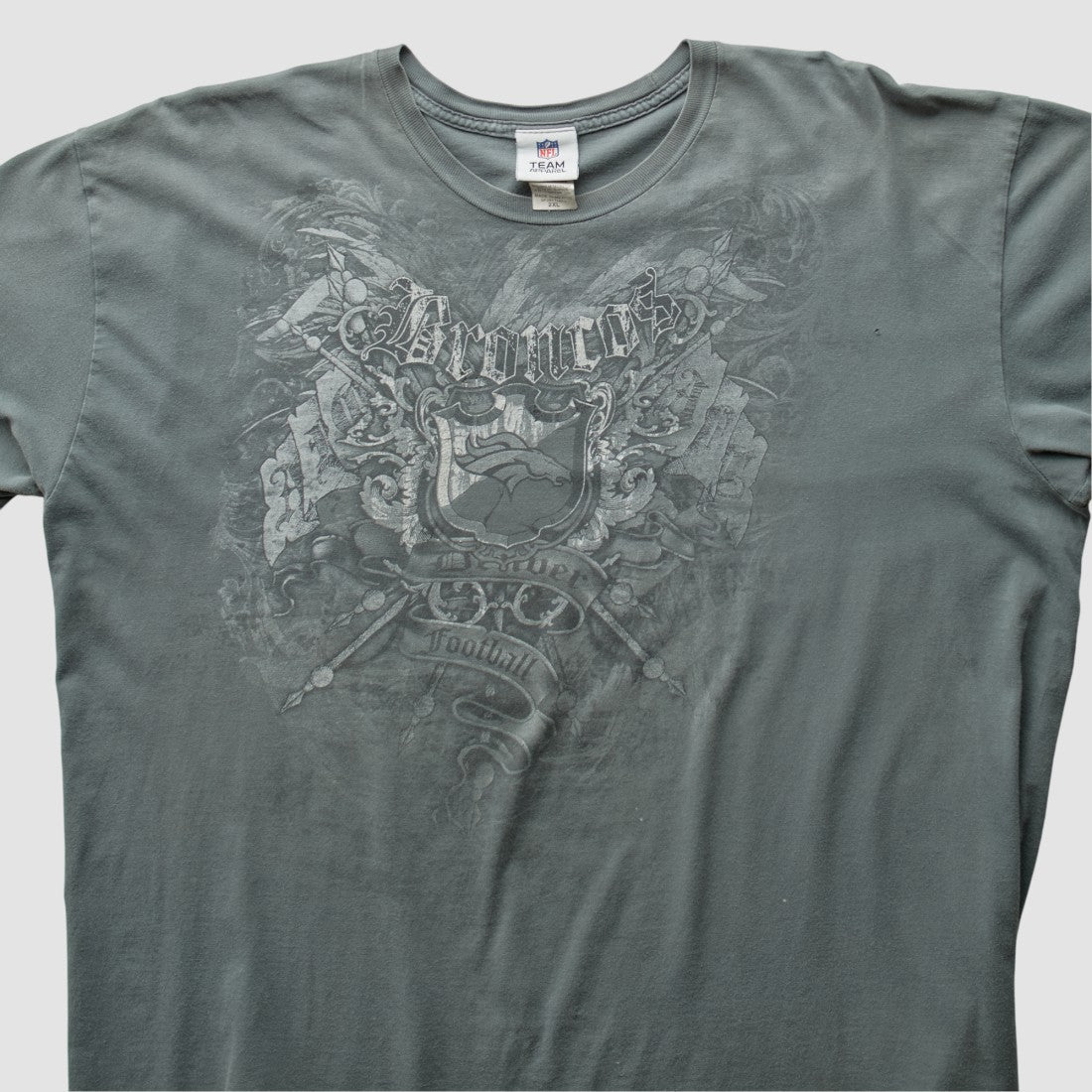 Denver Broncos 2000s T-Shirt Gray Vintage - Fanatics