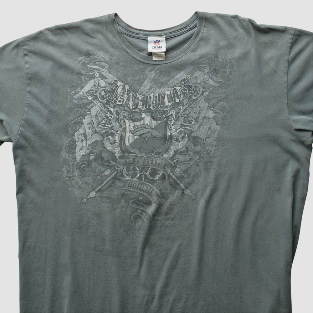 Denver Broncos 2000s T-Shirt Gray Vintage - Fanatics