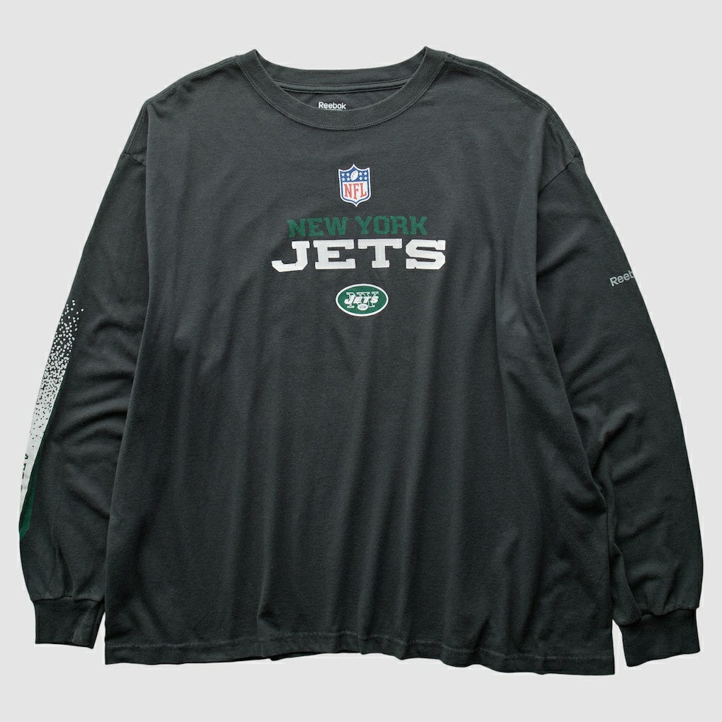 New York Jets Reebok 2000s T-Shirt Black Vintage - Fanatics