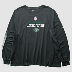 New York Jets Reebok 2000s T-Shirt Black Vintage - Fanatics