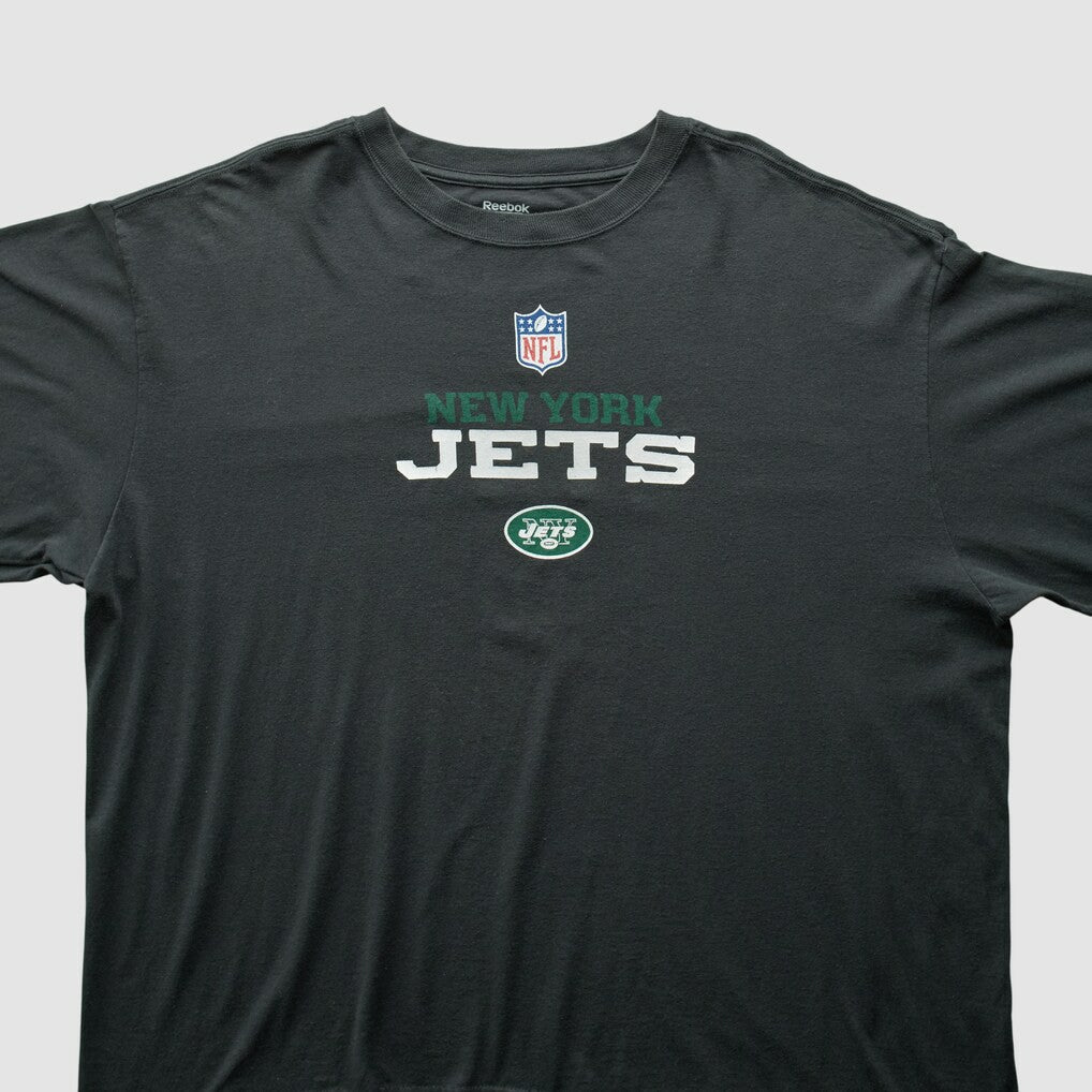 New York Jets Reebok 2000s T-Shirt Black Vintage - Fanatics
