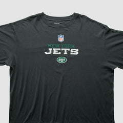 New York Jets Reebok 2000s T-Shirt Black Vintage - Fanatics