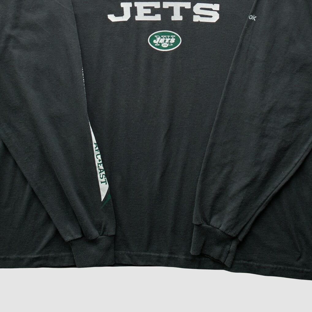 New York Jets Reebok 2000s T-Shirt Black Vintage - Fanatics