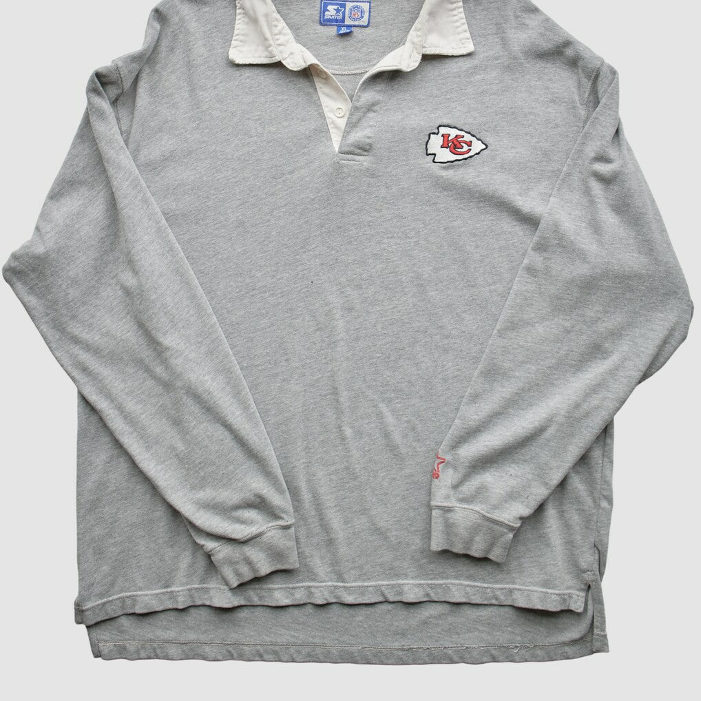 Kansas City Chiefs Starter 90s Sweatshirt Gray Vintage - Fanatics