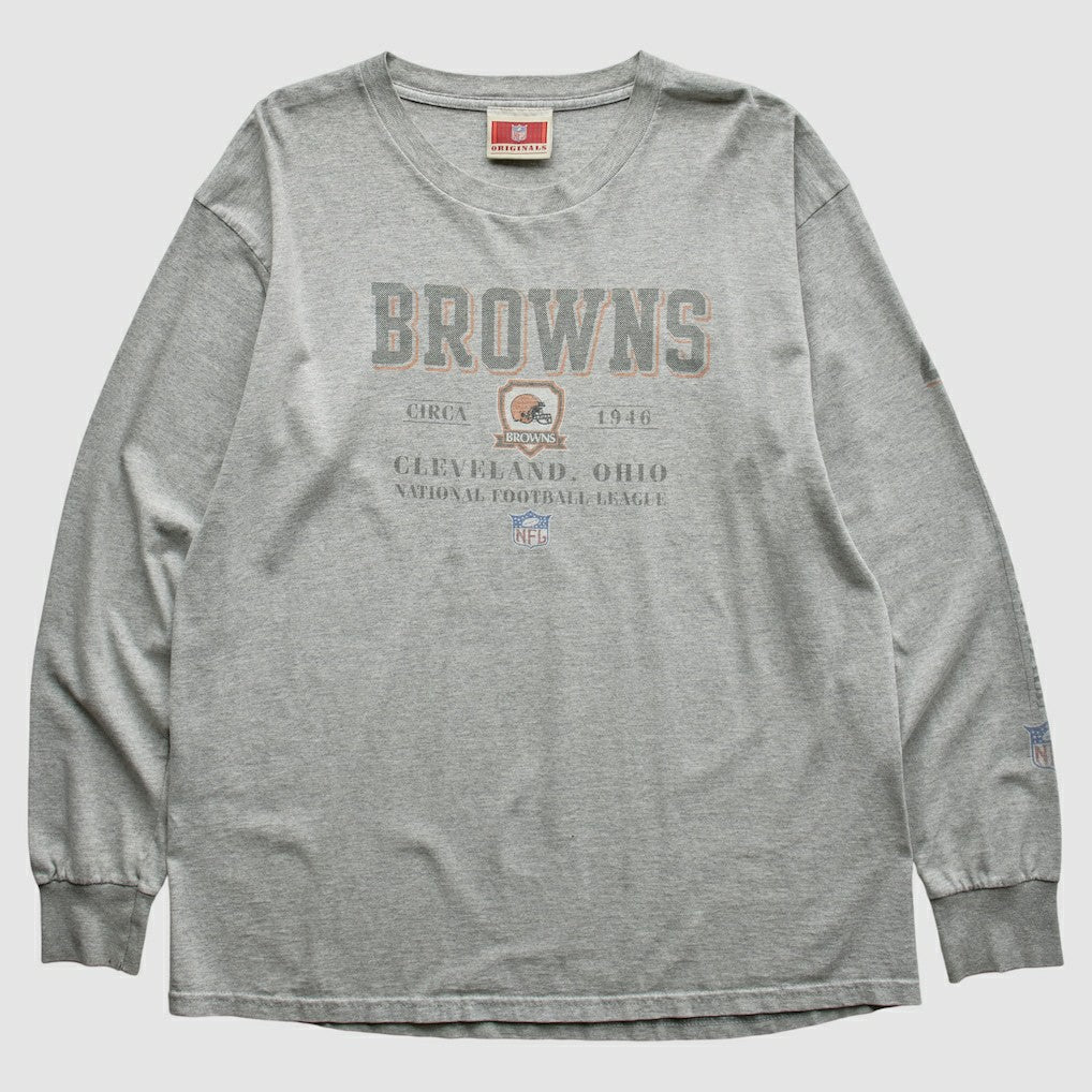 Cleveland Browns NFL Originals 2000s T-Shirt Gray Vintage - Fanatics