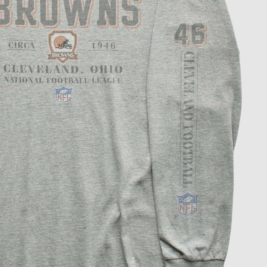 Cleveland Browns NFL Originals 2000s T-Shirt Gray Vintage - Fanatics
