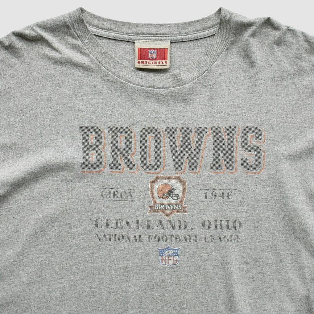 Cleveland Browns NFL Originals 2000s T-Shirt Gray Vintage - Fanatics