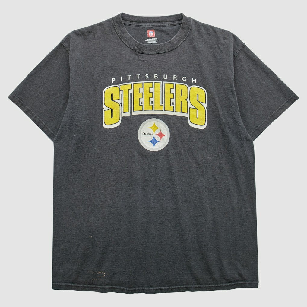 Pittsburgh Steelers 2000s T-Shirt Black Vintage - Fanatics