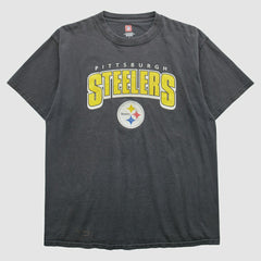 Pittsburgh Steelers 2000s T-Shirt Black Vintage - Fanatics