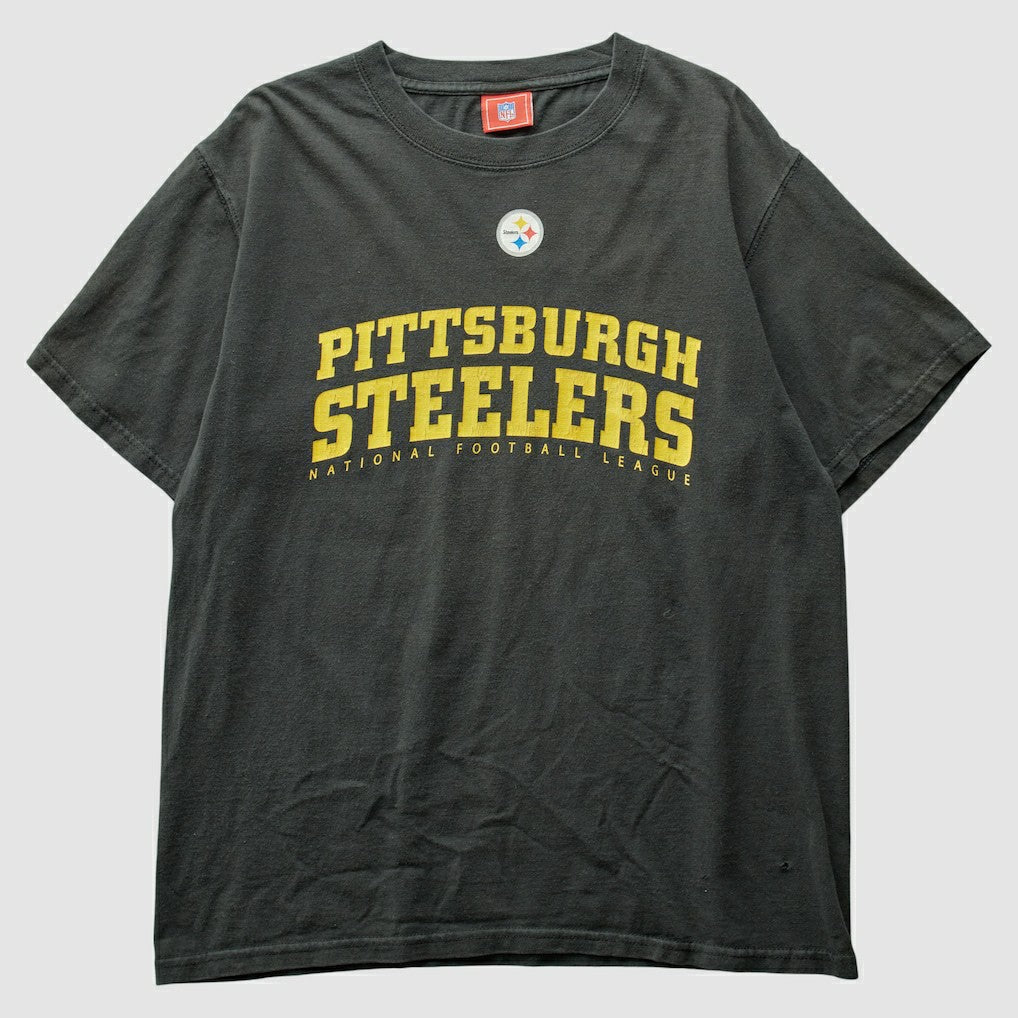 Pittsburgh Steelers NFL 2000s T-Shirt Black Vintage - Fanatics
