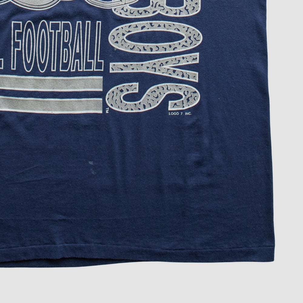 Dallas Cowboys Logo 7 1991 T-Shirt Navy Vintage - Fanatics