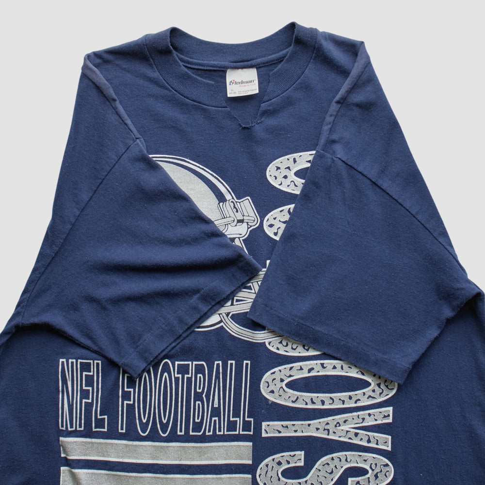 Dallas Cowboys Logo 7 1991 T-Shirt Navy Vintage - Fanatics