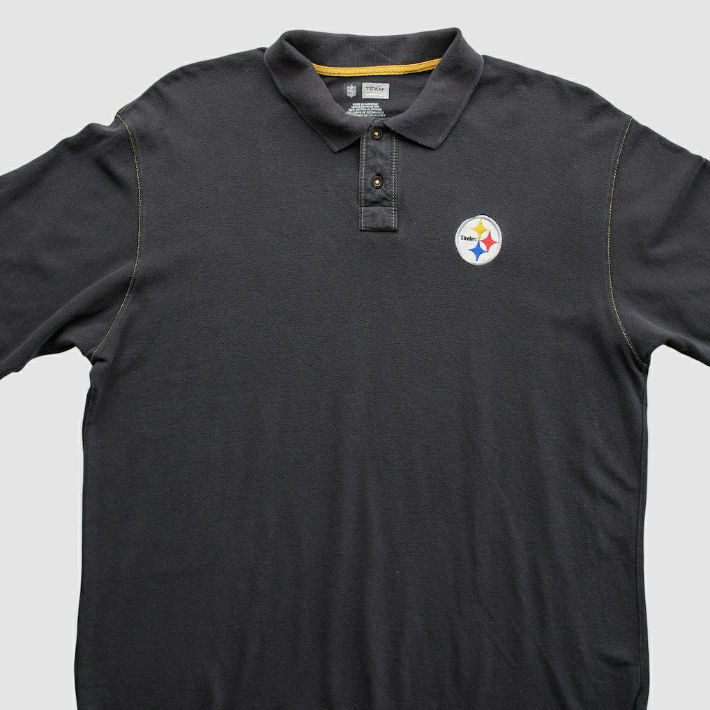 Pittsburgh Steelers 2010s Polo Black Vintage - Fanatics