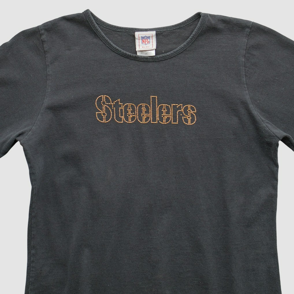 Pittsburgh Steelers NFL 2000s T-Shirt Black Vintage - Fanatics
