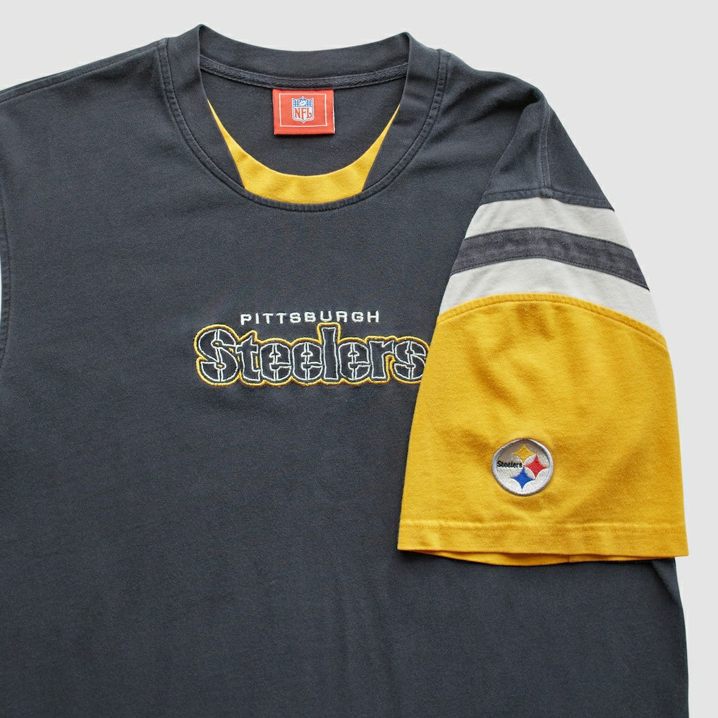 Pittsburgh Steelers NFL 2000s T-Shirt Black Vintage - Fanatics