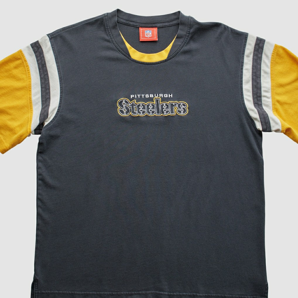 Pittsburgh Steelers NFL 2000s T-Shirt Black Vintage - Fanatics