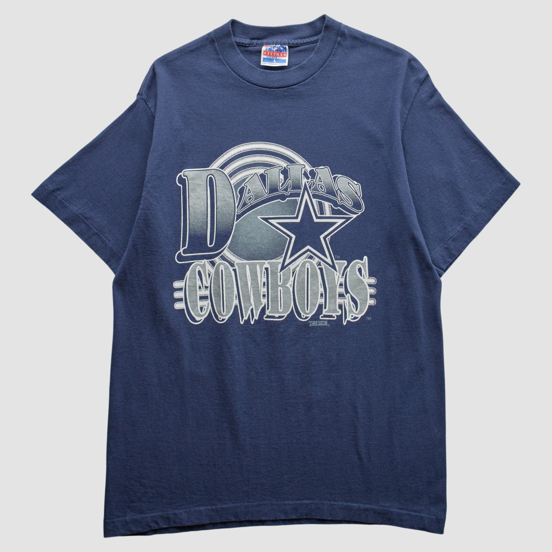 Dallas Cowboys Trench 90s T-Shirt Navy Vintage - Fanatics
