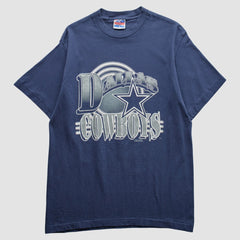 Dallas Cowboys Trench 90s T-Shirt Navy Vintage - Fanatics