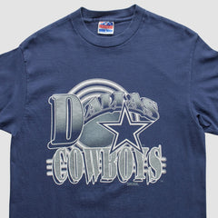 Dallas Cowboys Trench 90s T-Shirt Navy Vintage - Fanatics
