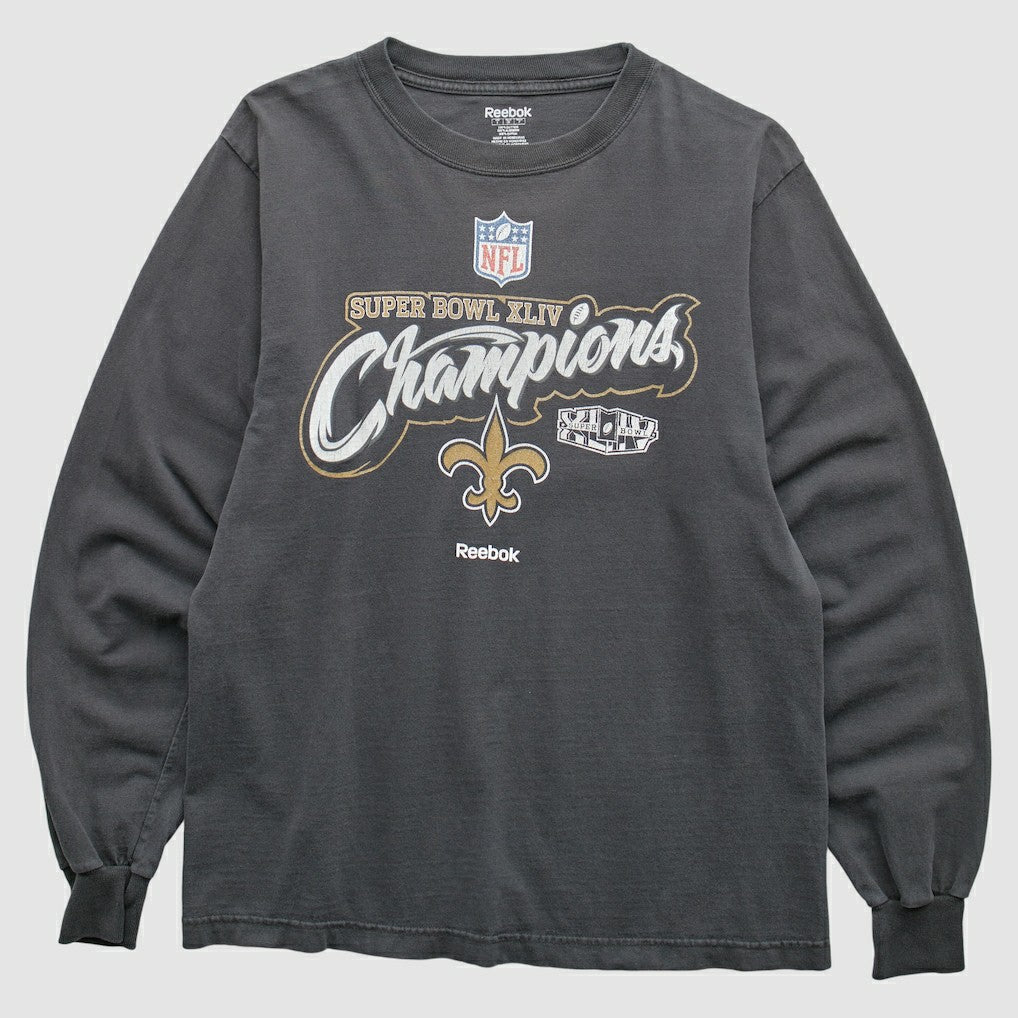New Orleans Saints Reebok 2010 T-Shirt Black Vintage - Fanatics