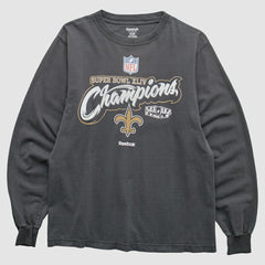 New Orleans Saints Reebok 2010 T-Shirt Black Vintage - Fanatics