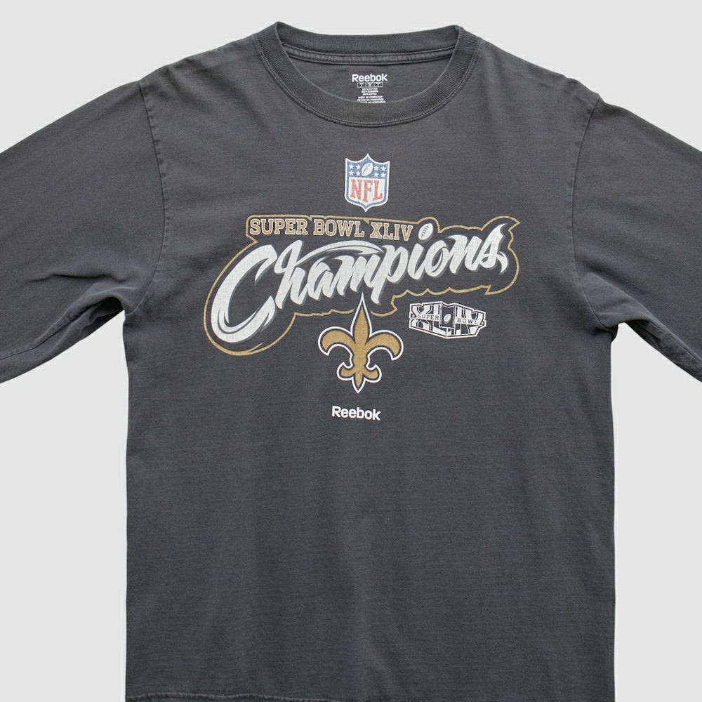 New Orleans Saints Reebok 2010 T-Shirt Black Vintage - Fanatics